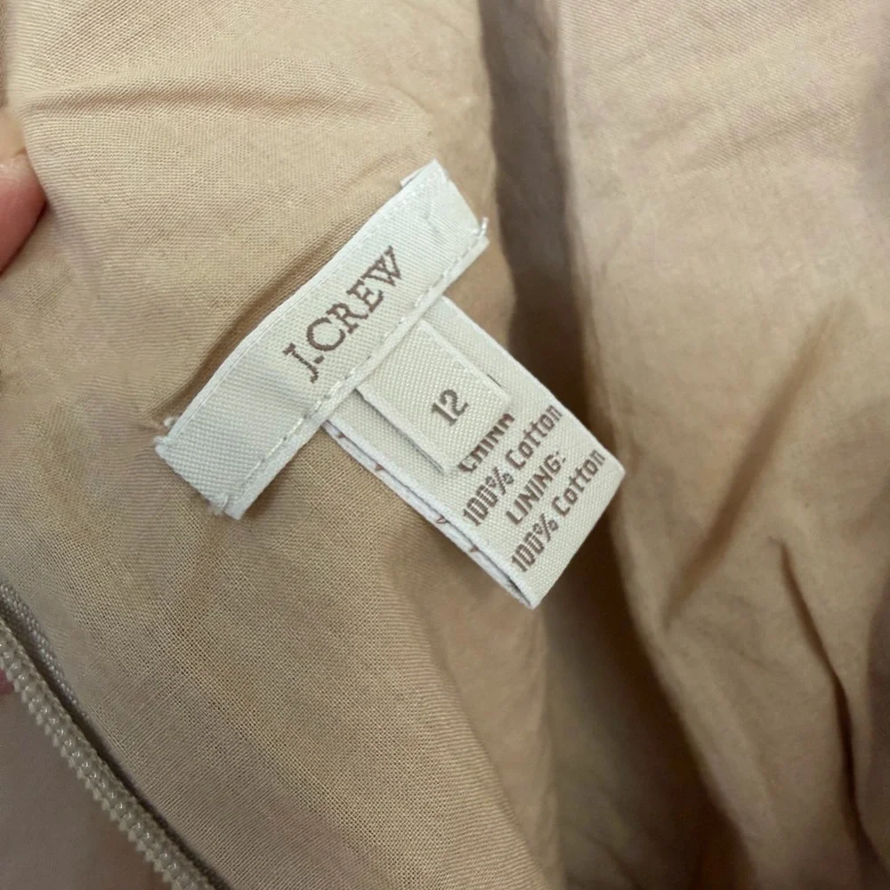 J. Crew Tan Wrap Mini Dress